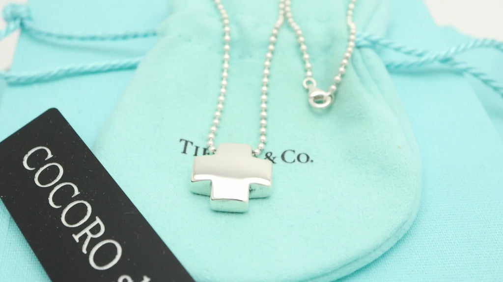 TIFFANY&Co. ローマン クロス ネックレス AG925