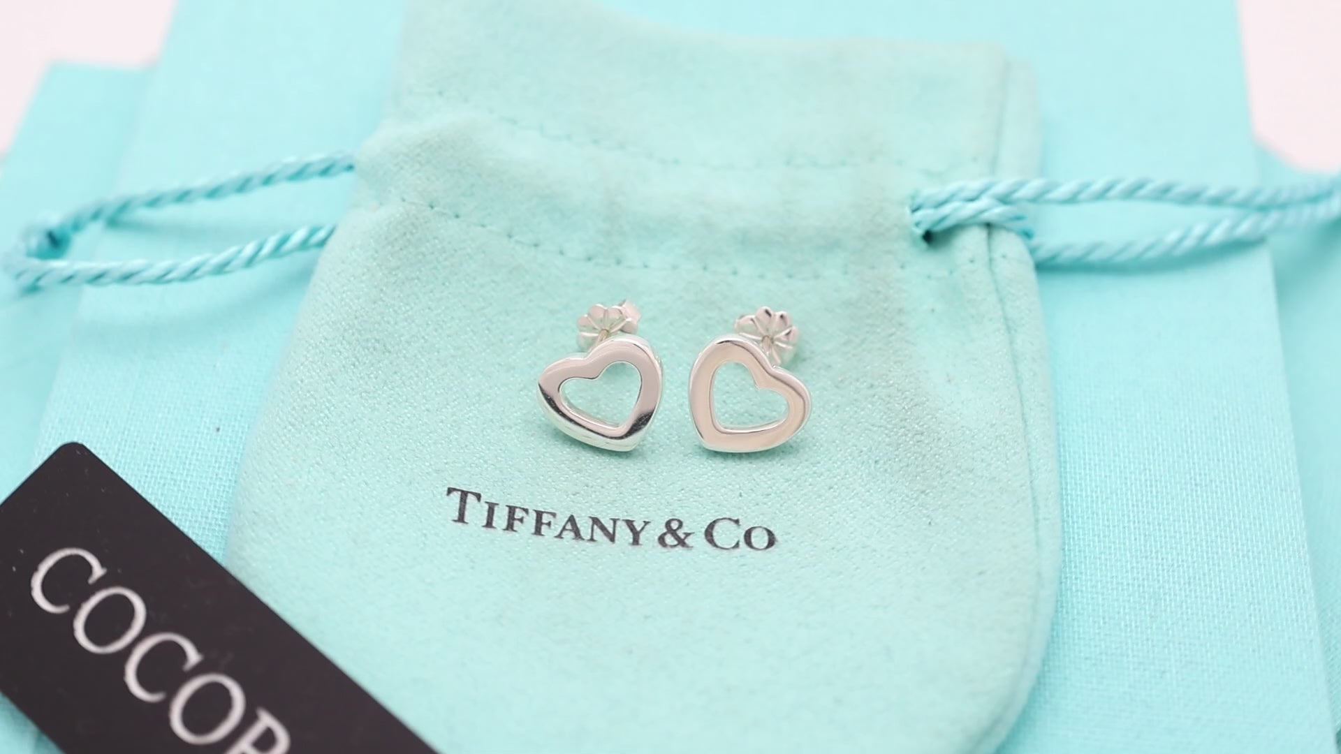 TIFFANY&Co. センチメンタル ハート スタッド ピアス AG925