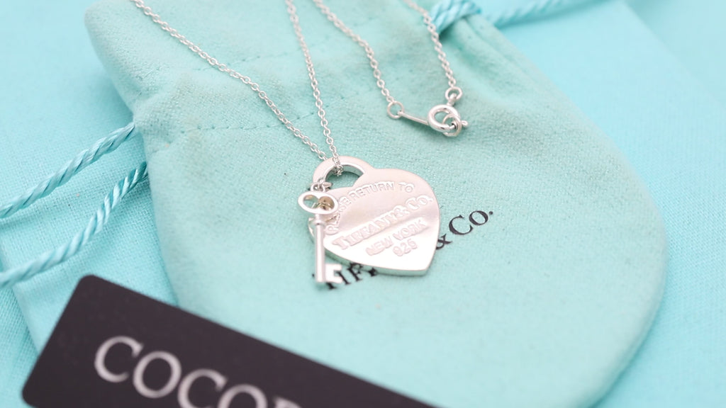 TIFFANY&Co. リターントゥ ティファニー ハート タグ キー ネックレス AG925