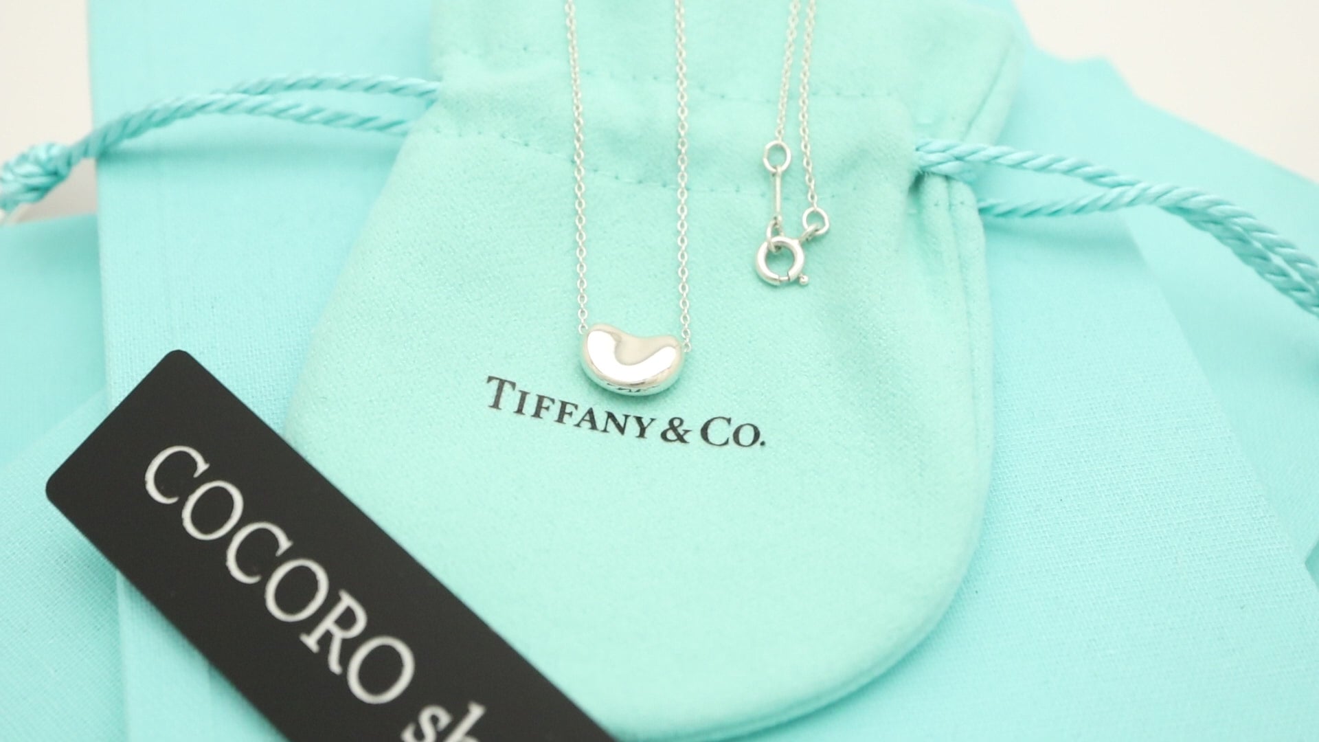 TIFFANY&Co. ミニ ビーン エルサペレッティ ネックレス AG925