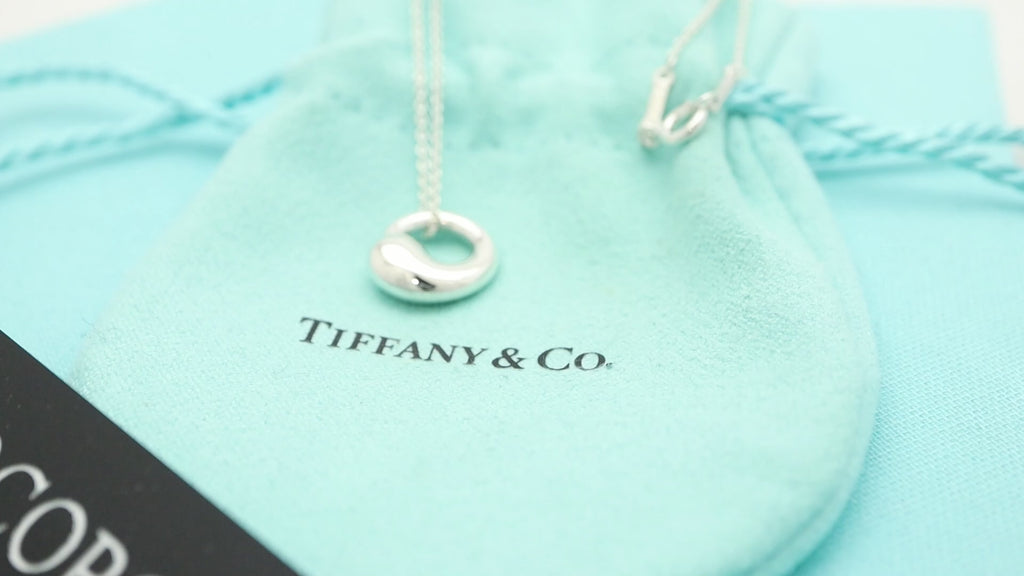 Tiffany & Co. MEDIUM Eternal Circle Necklace Sterling Silver 925 