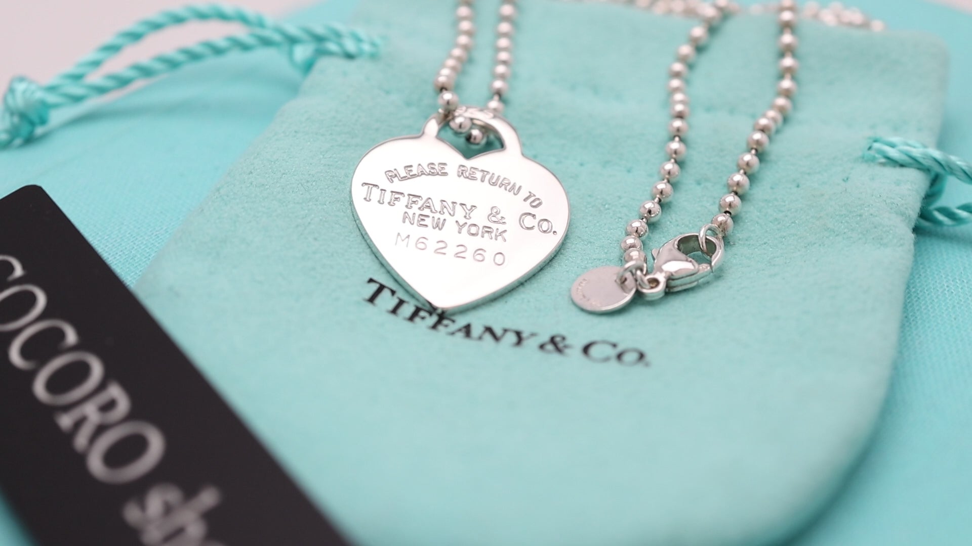 TIFFANY&Co. リターントゥ ティファニー ハート タグ ボール チェーン ネックレス AG925