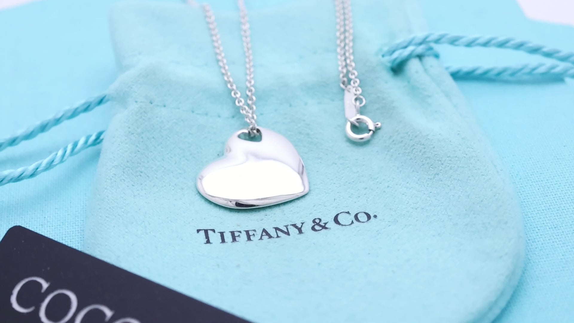 TIFFANY&Co. 2 ハート ステンシル カットアウト ネックレス AG925