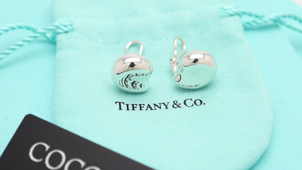  Tiffany & Co. Elsa Peretti Nugget Clip-On Earrings Sterling Silver 925 
