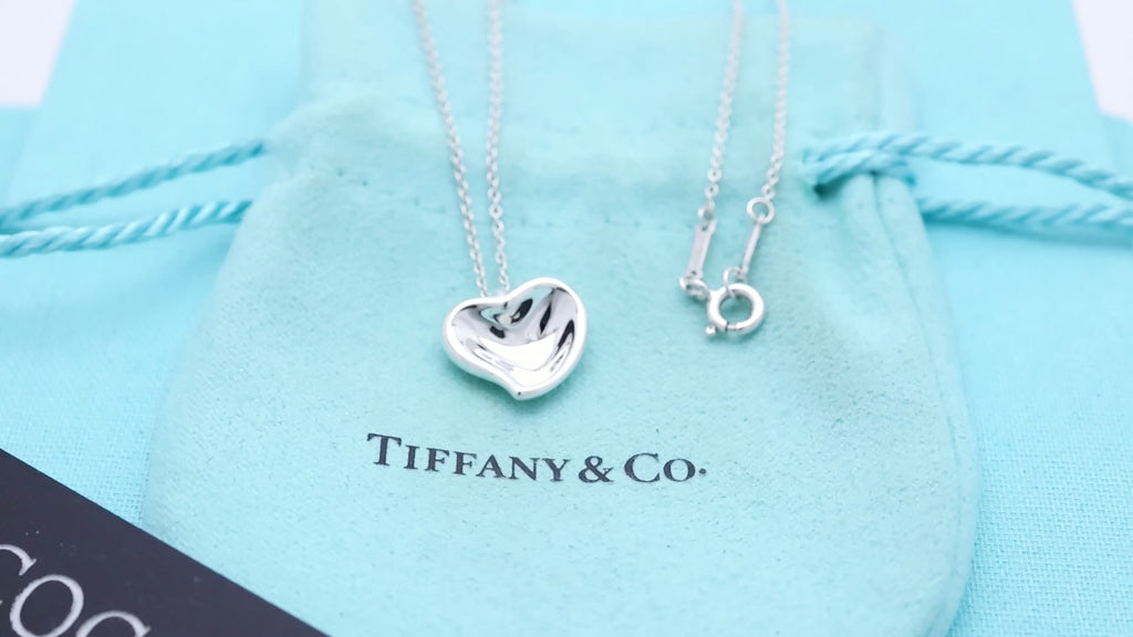 TIFFANY&Co. カーブド ハート エルサペレッティ ネックレス AG925
