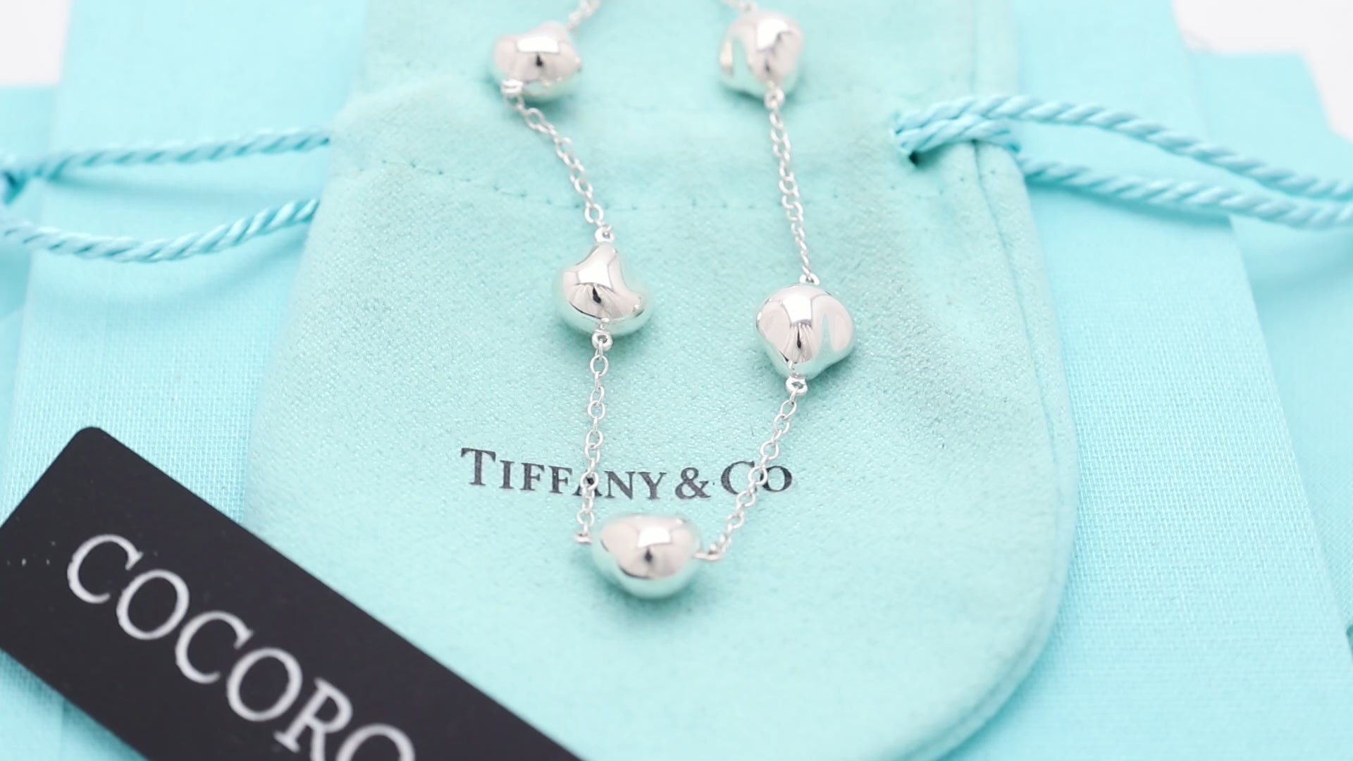 TIFFANY&Co. 5連 ファイブ ナゲット エルサペレッティ ブレスレット AG925