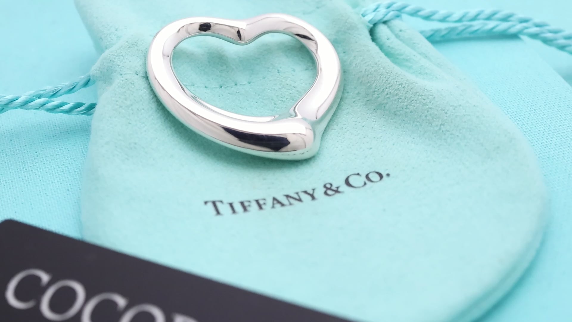 TIFFANY&Co. オープンハート 36mm エルサペレッティ チャーム AG925