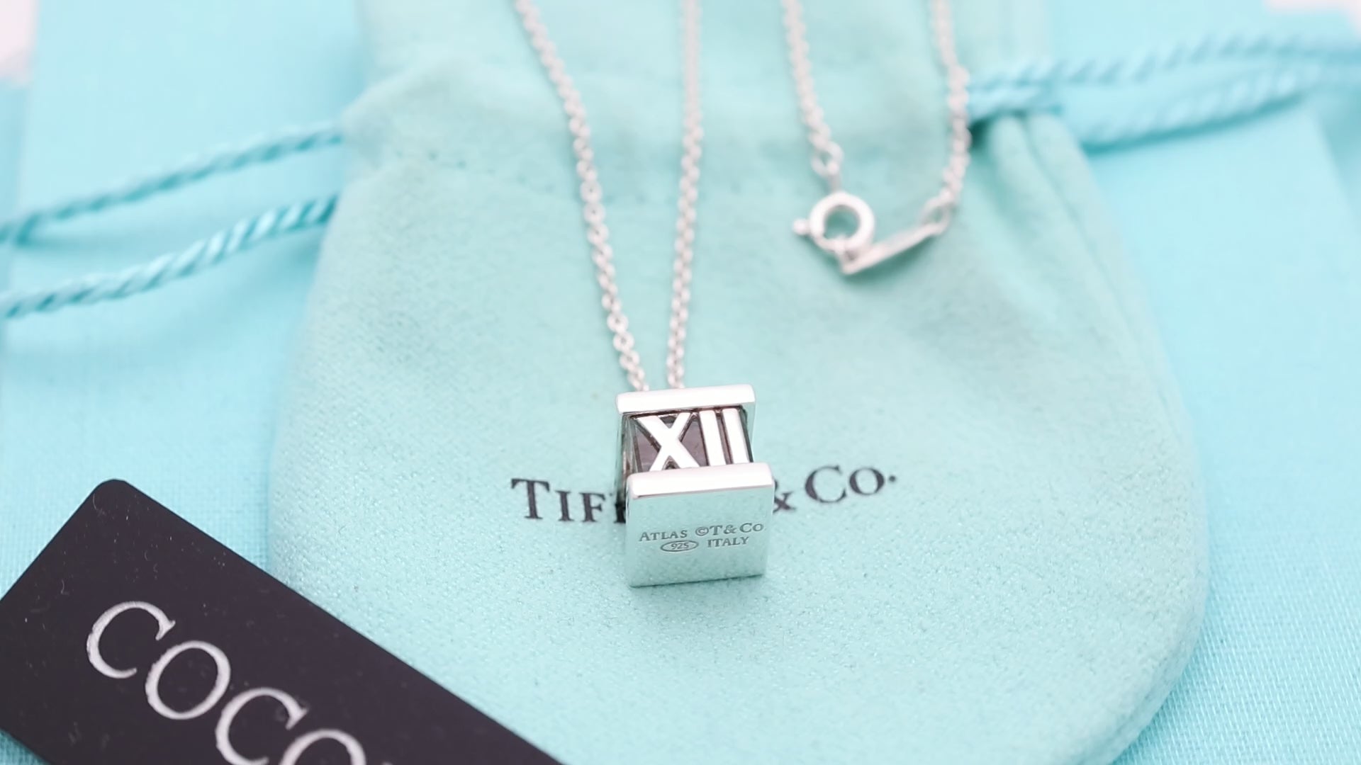Tiffany & Co. アトラス キューブ クリスタル ネックレス AG925