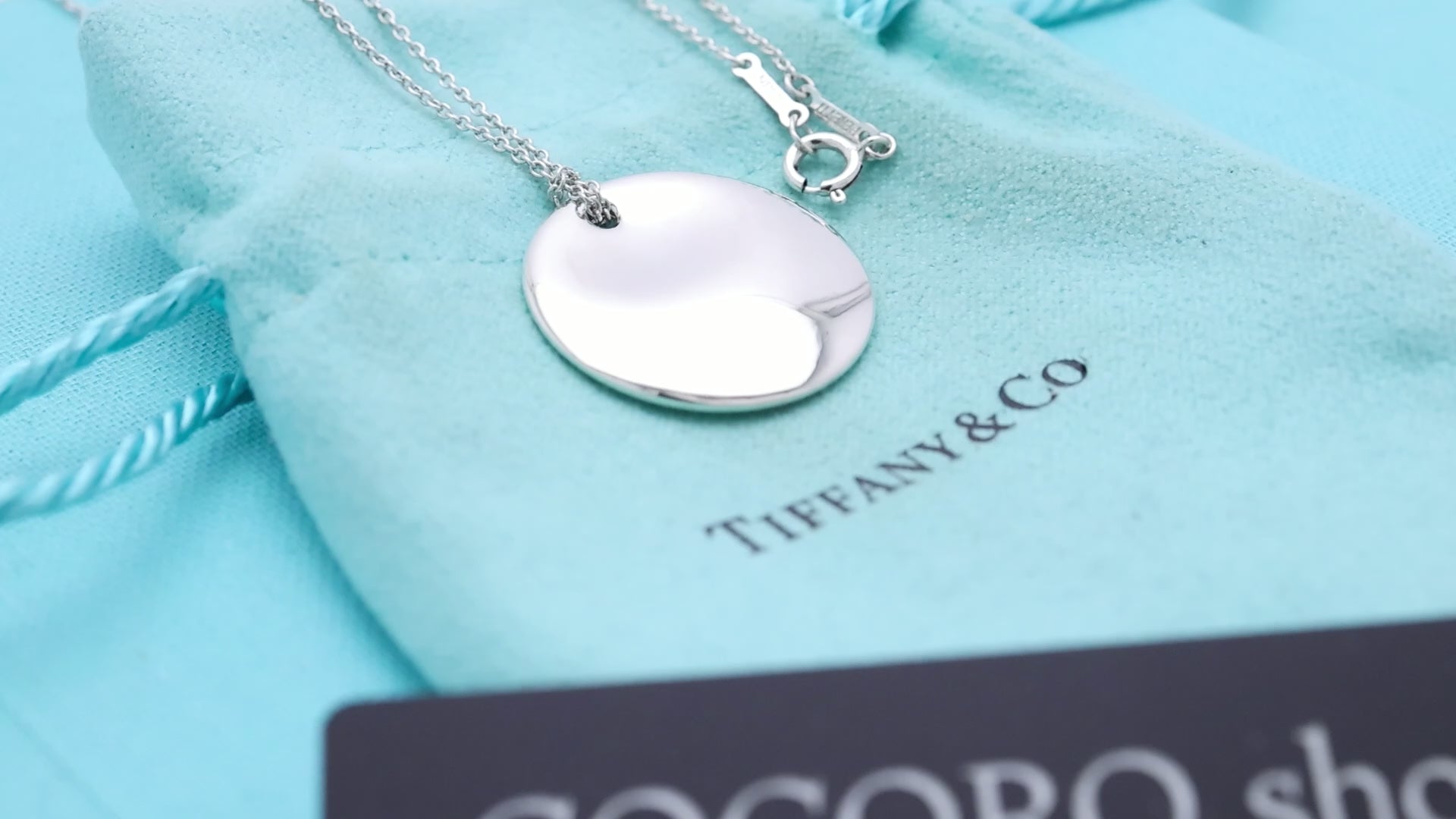 TIFFANY&Co.ラウンド ディスク エルサペレッティ ネックレス AG925