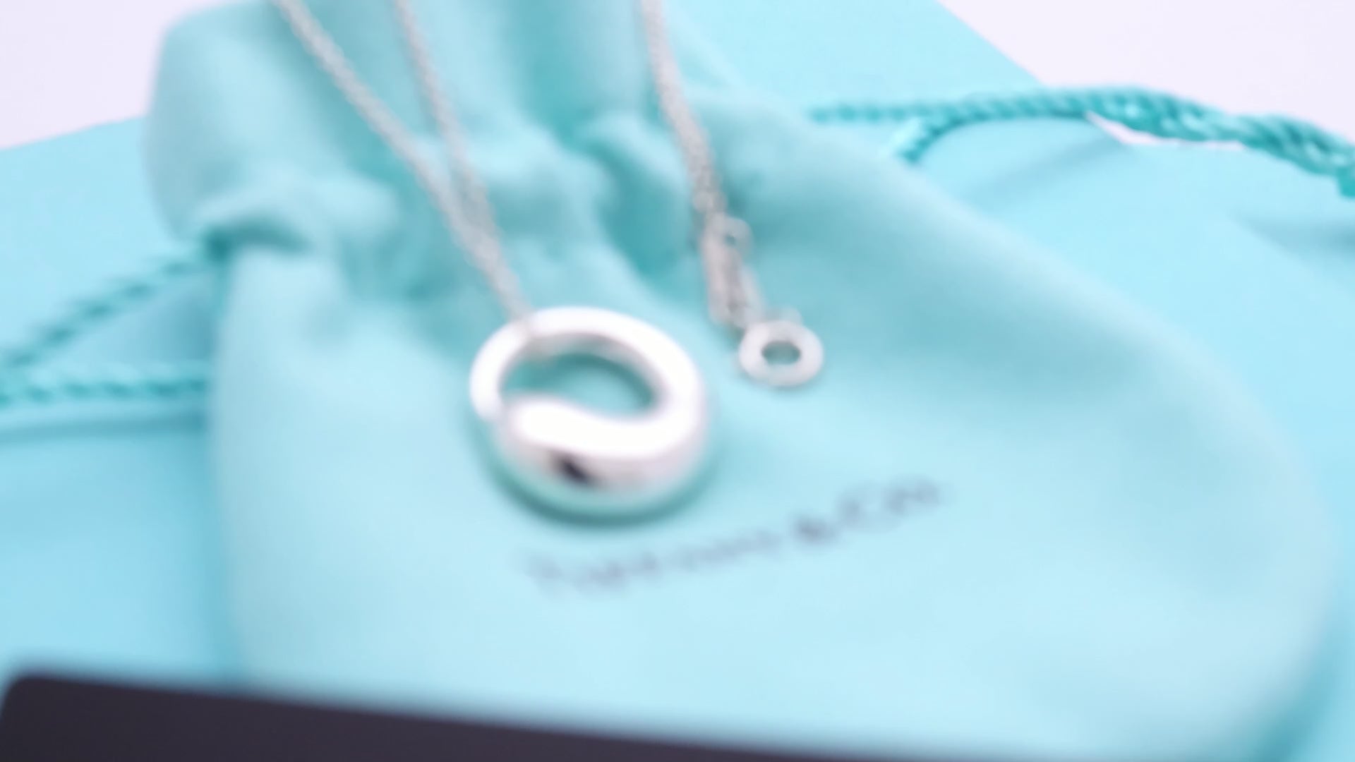 Tiffany & Co. Elsa Peretti Sterling Silver Eternal Circle Necklace