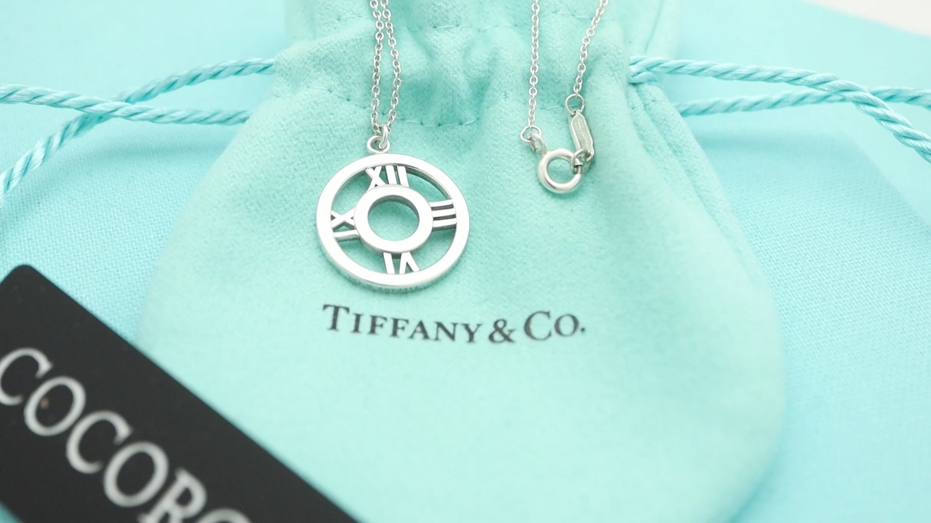  Tiffany & Co. Atlas Open Circle Necklace Sterling Silver 925