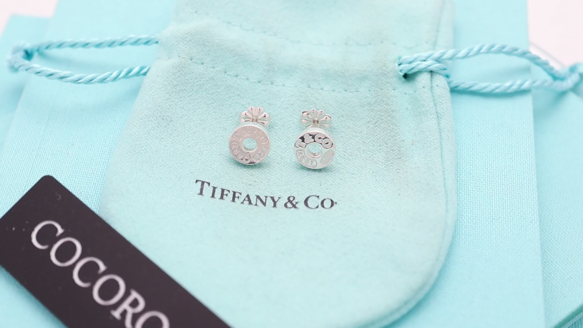 TIFFANY&Co. 1837 ラウンド サークル スタッド ピアス AG925