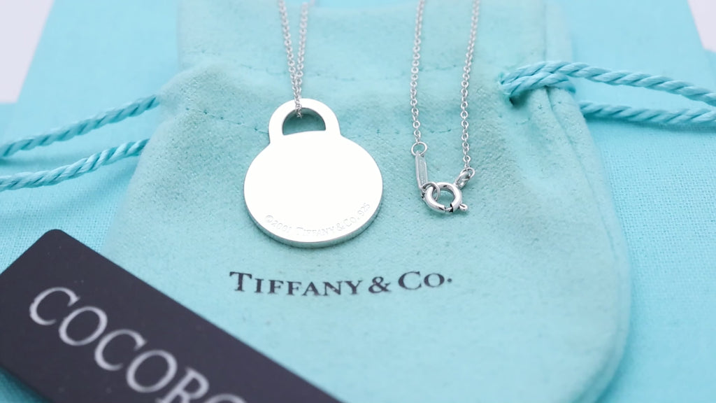 TIFFANY&Co. ラウンド タグ ネックレス AG925