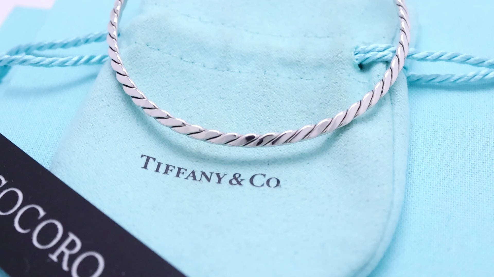 TIFFANY&Co. ツイスト ロープ バングル ブレスレット AG925