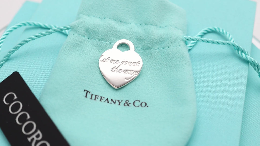 TIFFANY&Co. ノーツ ハートタグ ペンダント チャーム AG925