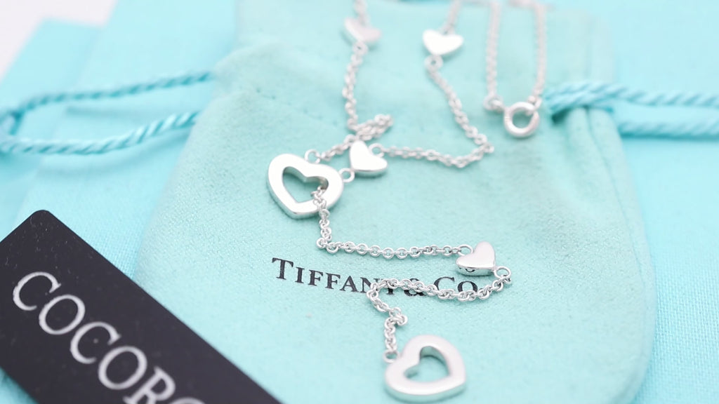 TIFFANY&Co. ハート リンク ラリアット ネックレスAG925