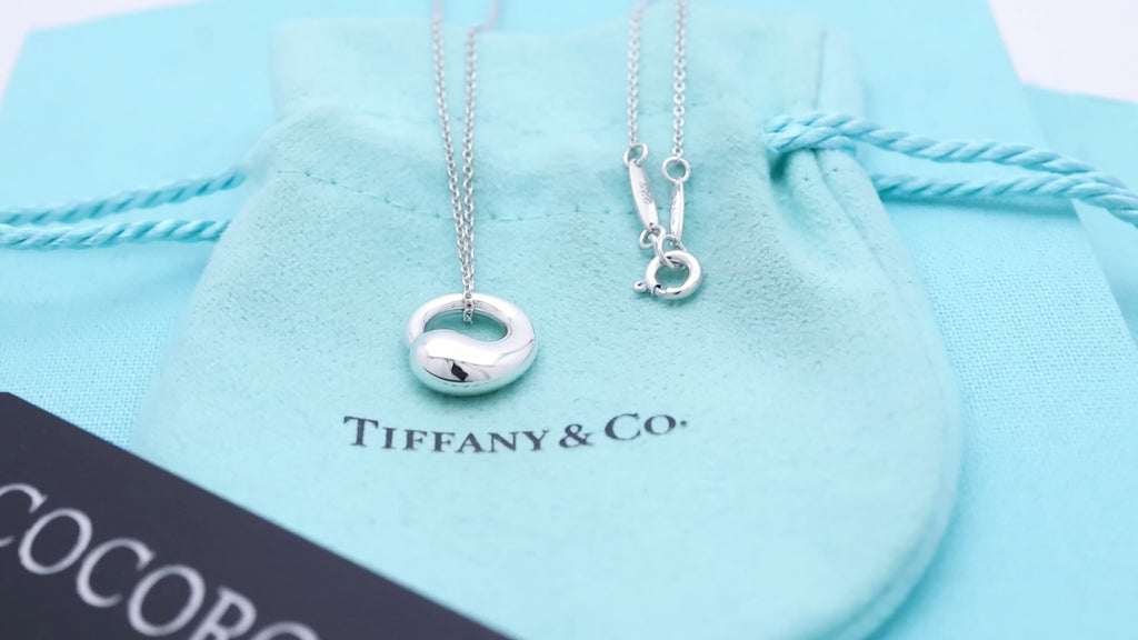 Tiffany & Co. MEDIUM Eternal Circle Necklace Sterling Silver 925 