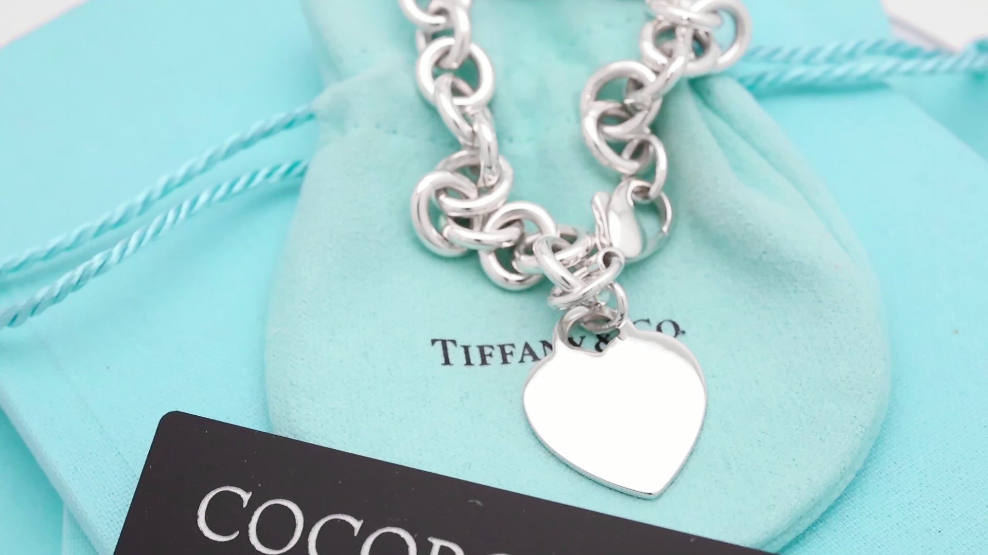 TIFFANY&Co. ハート タグ チェーン ブレスレット AG925