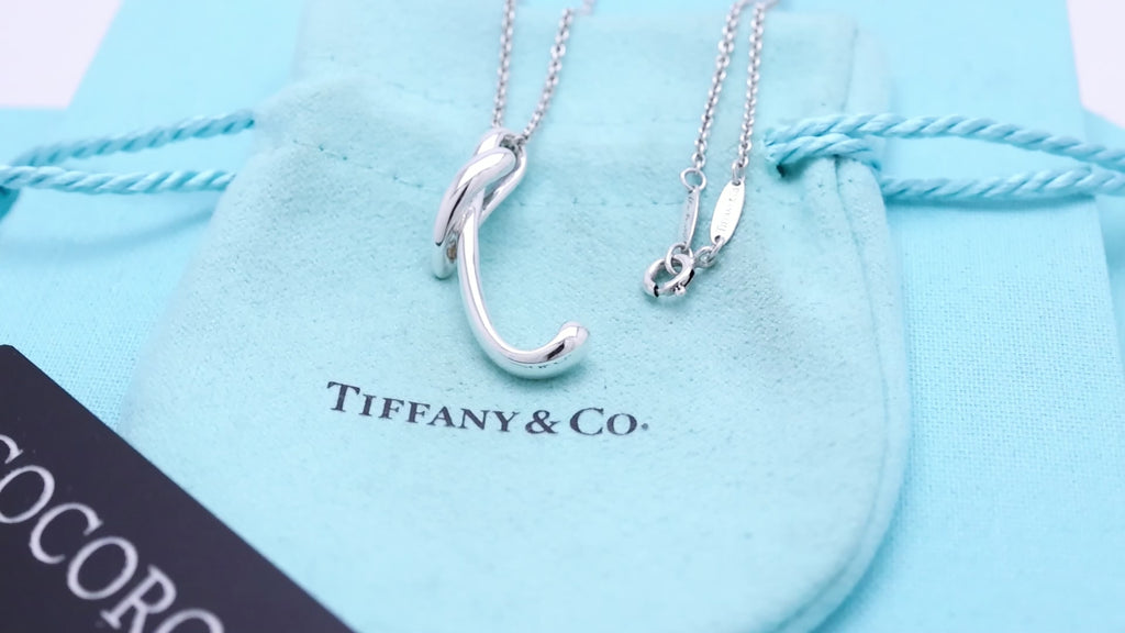 TIFFANY&Co. レター イニシャル T エルサペレッティ ネックレス AG925