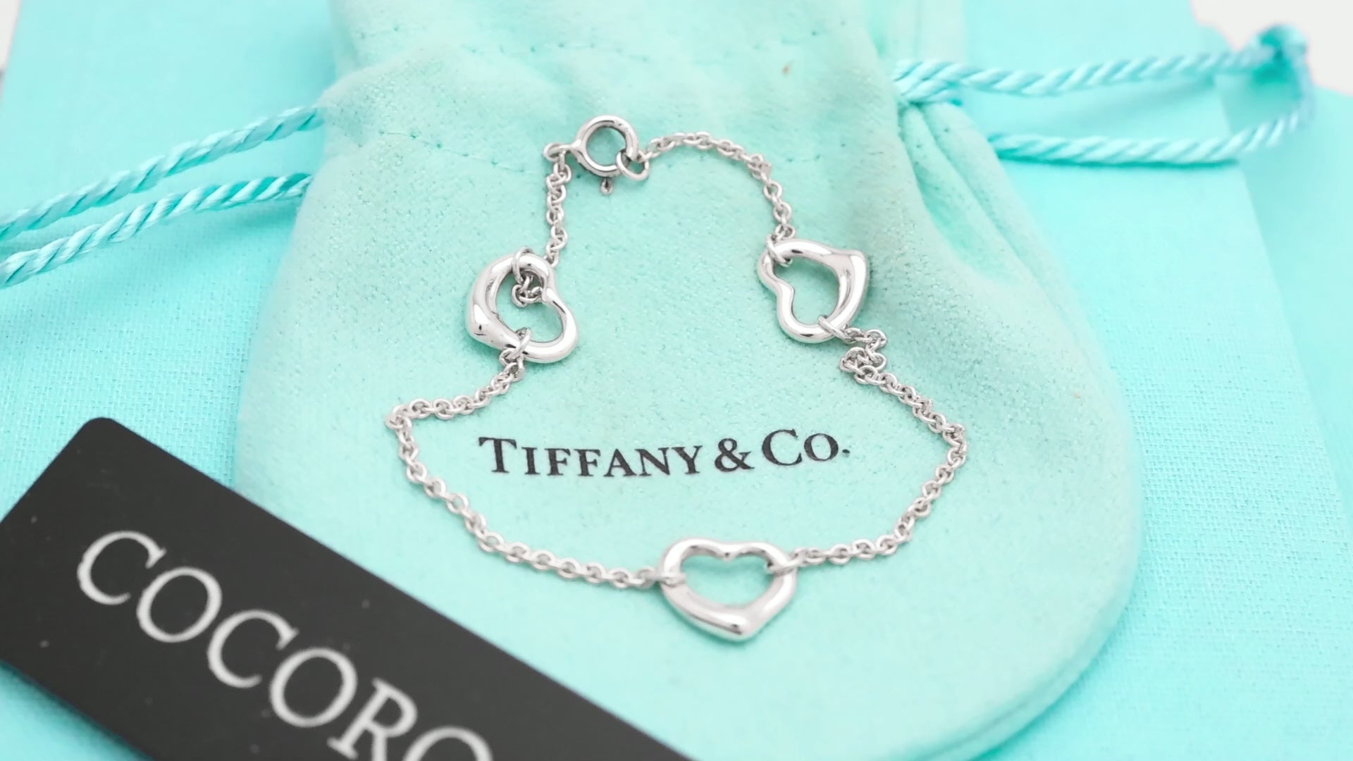 TIFFANY&Co. トリプル オープンハート エルサペレッティ ブレスレット AG925