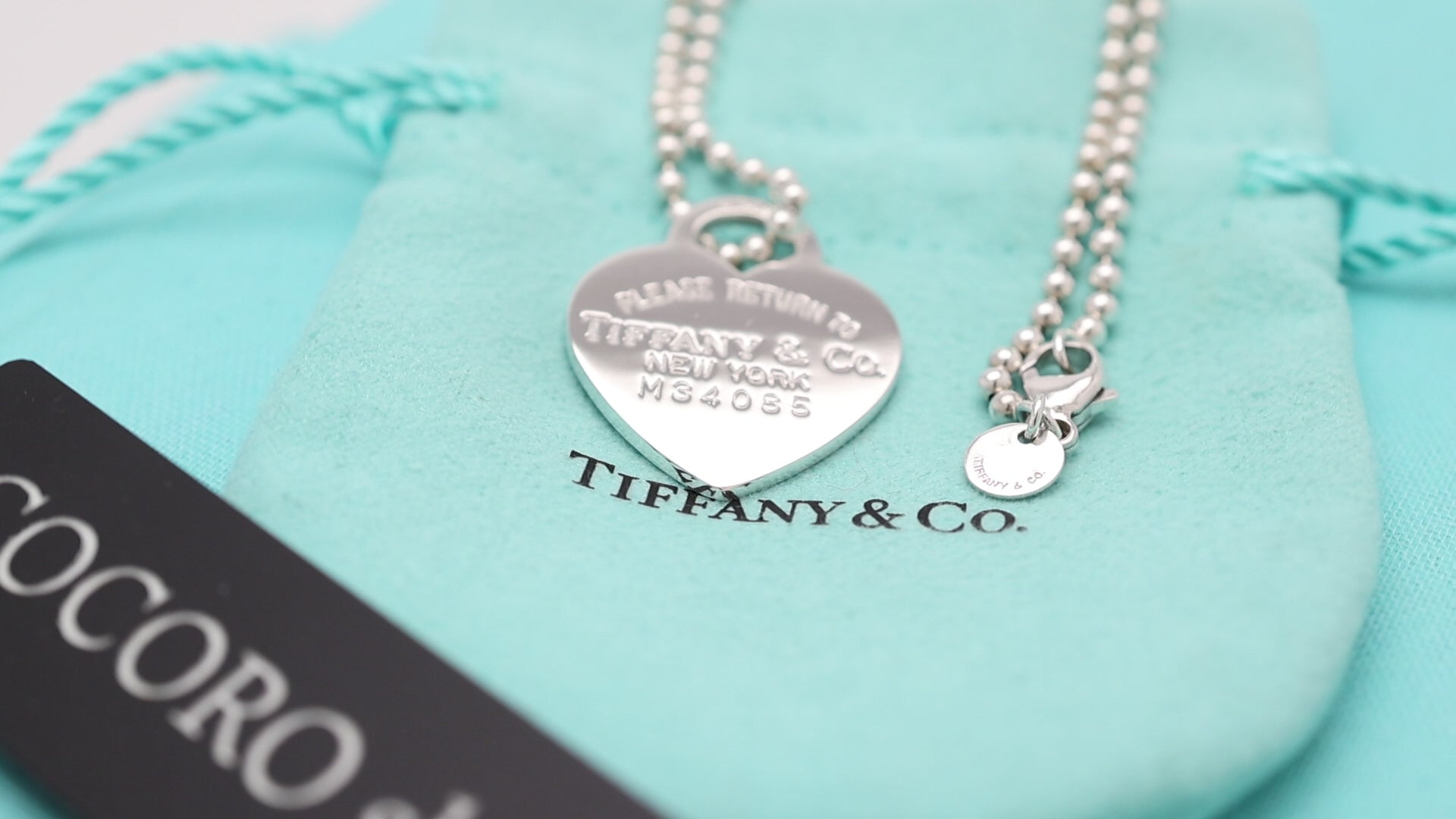 TIFFANY&Co. リターントゥ ティファニー ハート タグ ボール チェーン ネックレス AG925