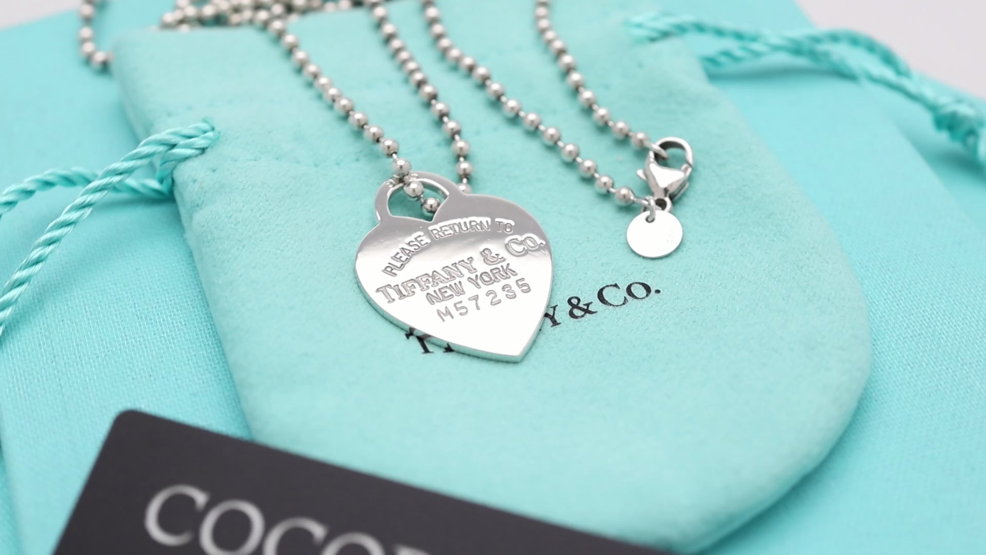 TIFFANY&Co. リターントゥ ティファニー ハート タグ ボール チェーン ネックレス AG925