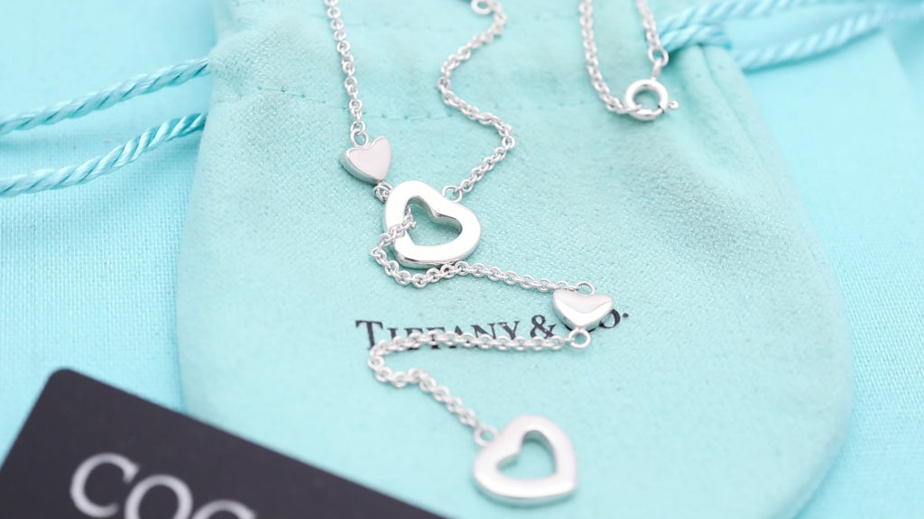 TIFFANY&Co. ハート リンク ラリアット ネックレス AG925
