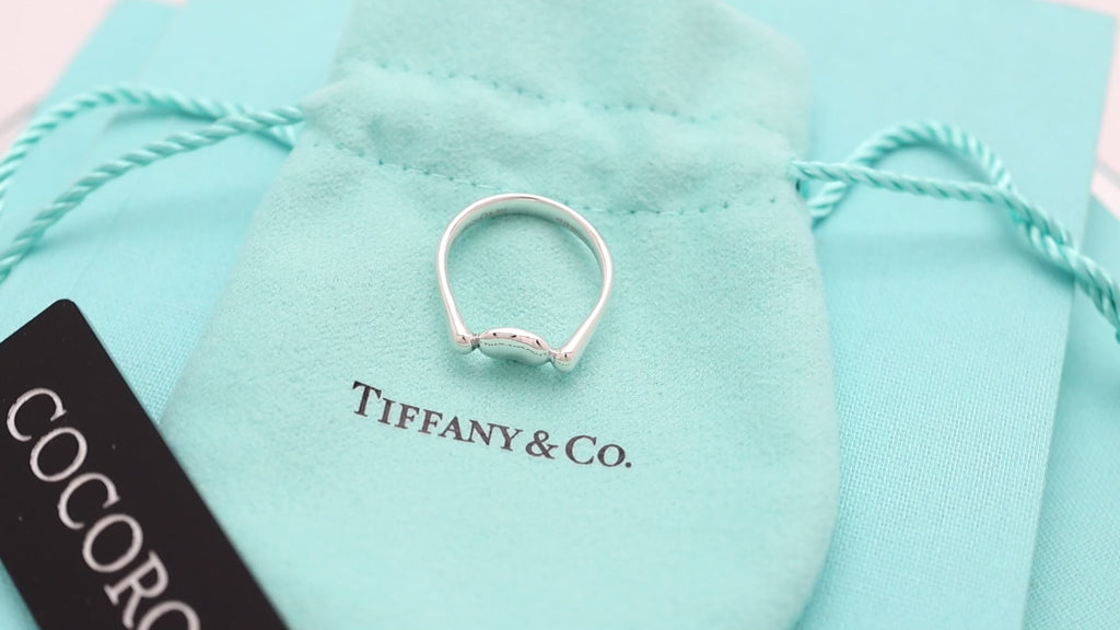 Tiffany & Co. Elsa Peretti Bean Ring Sterling Silver 925 