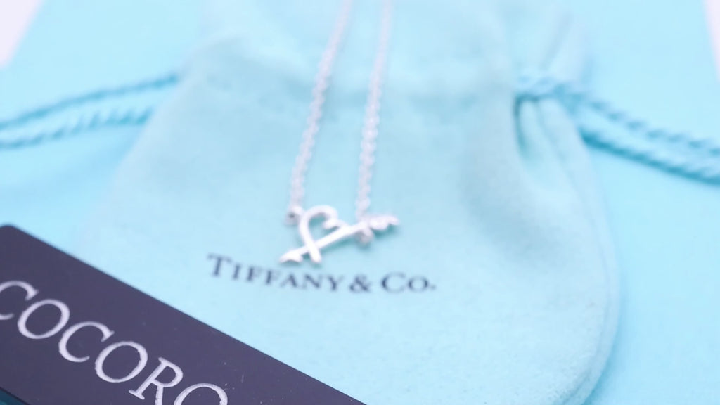 Tiffany & Co. Loving Heart Arrow Bracelet Sterling Silver 925