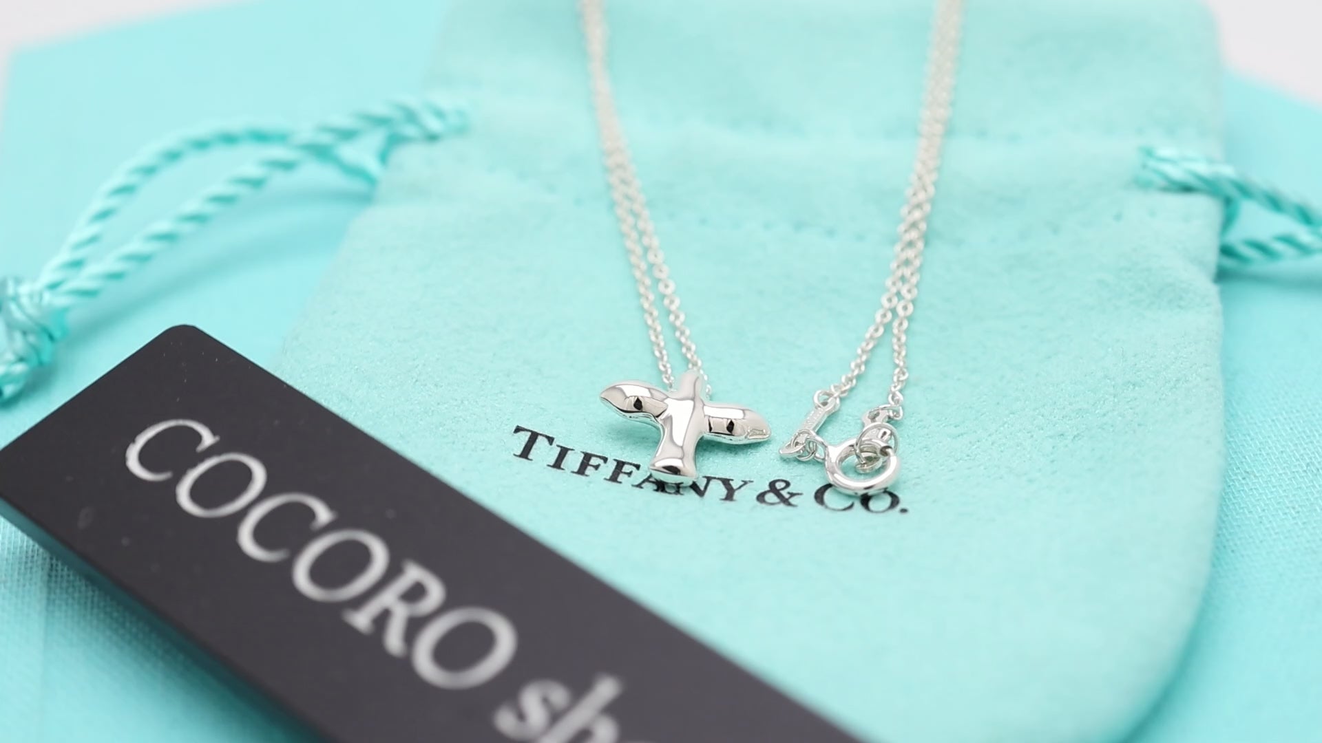 TIFFANY&Co. バード クロス エルサペレッティ ネックレス AG925