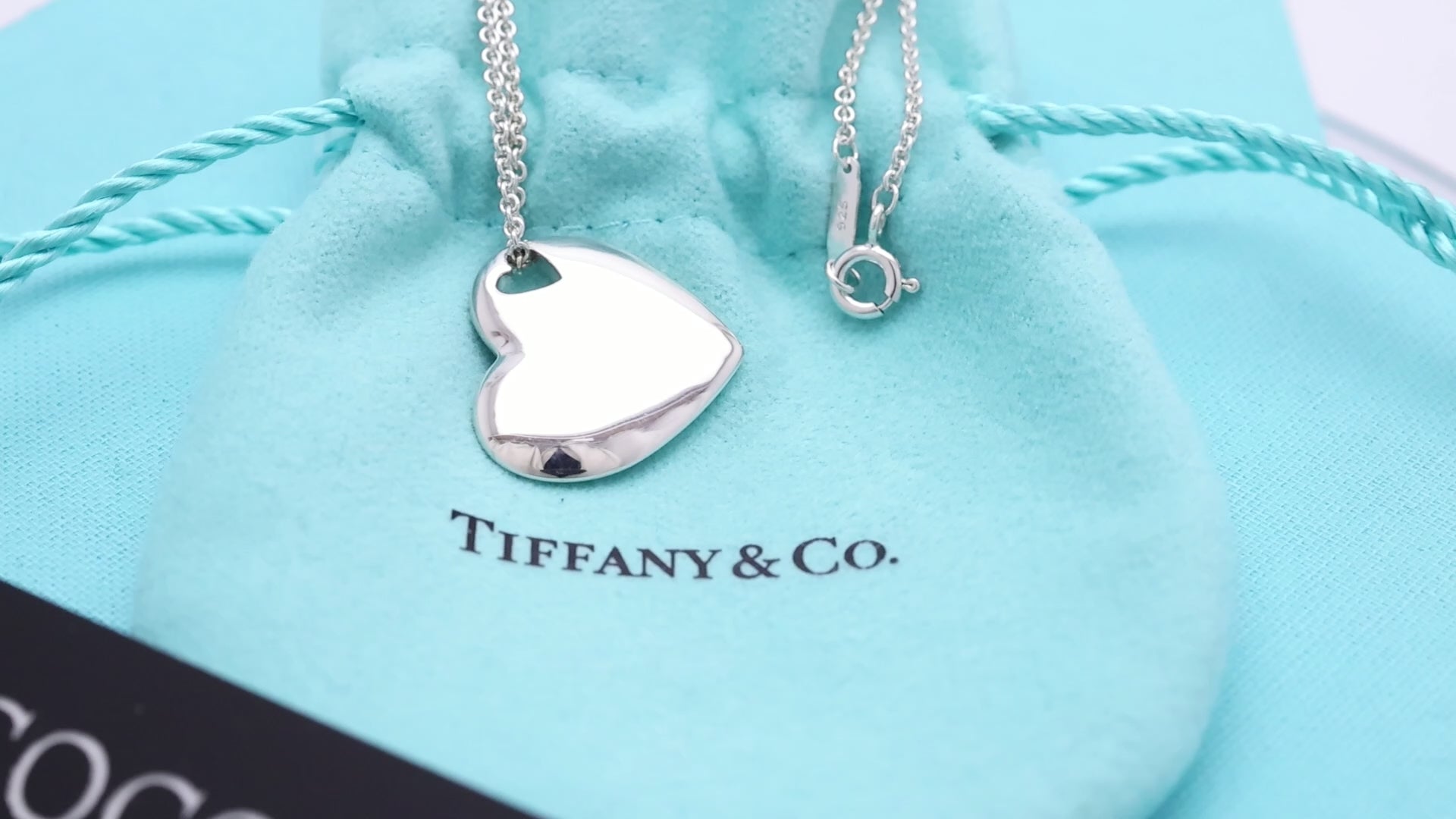 TIFFANY&Co. 2 ハート ステンシル カットアウト ネックレス AG925