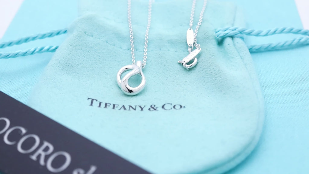 TIFFANY&Co. オープン ウェーブ エルサペレッティ ネックレス AG925