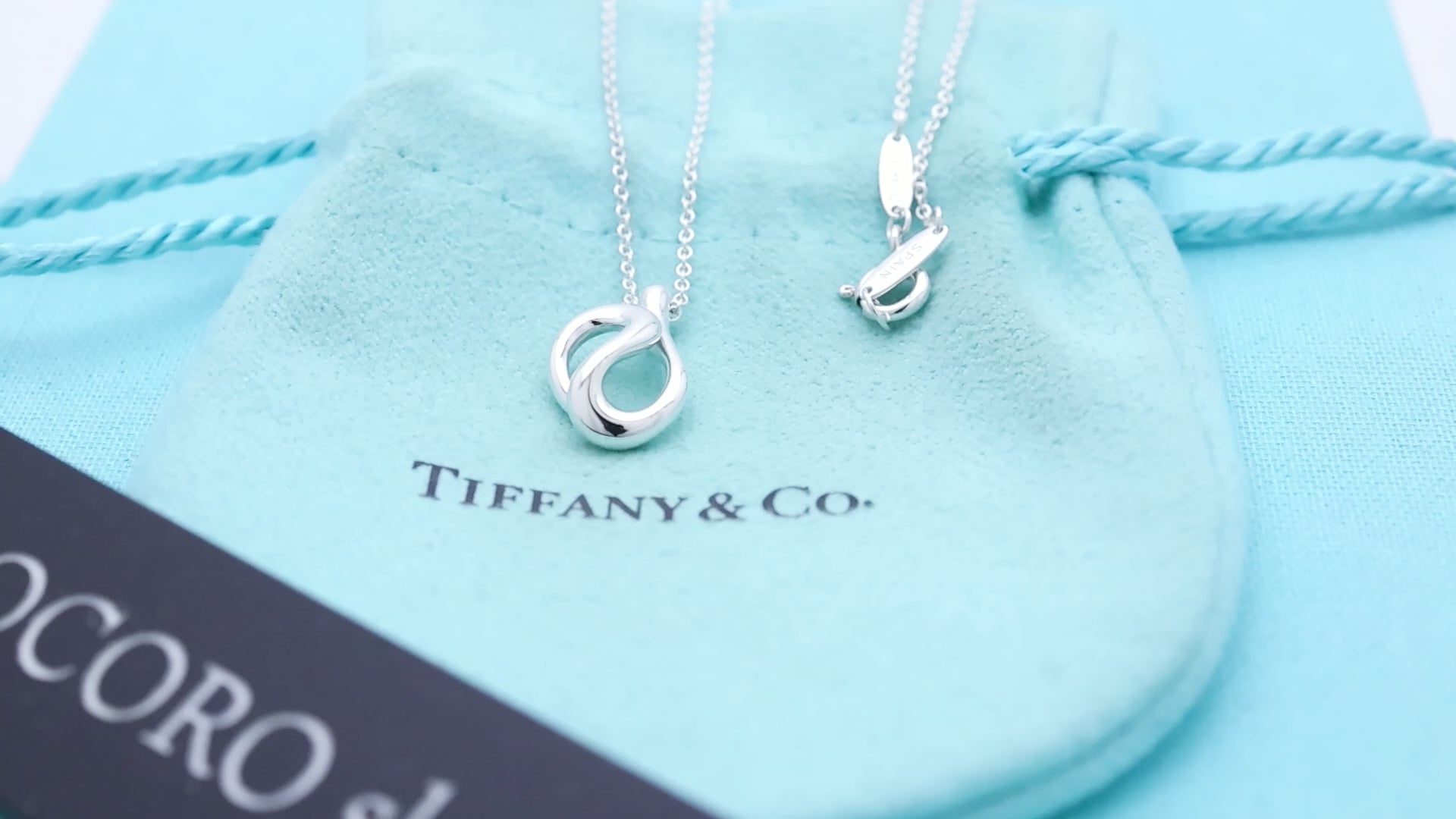 TIFFANY&Co. オープン ウェーブ エルサペレッティ ネックレス AG925