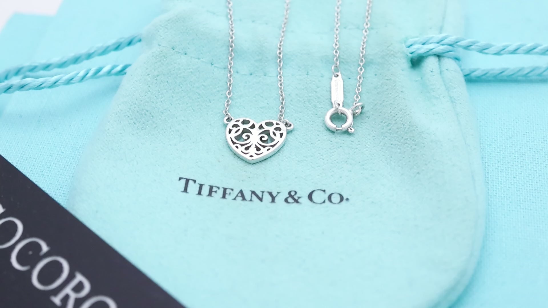 Tiffany & Co. Enchant Heart Pendant Necklace Sterling Silver 925