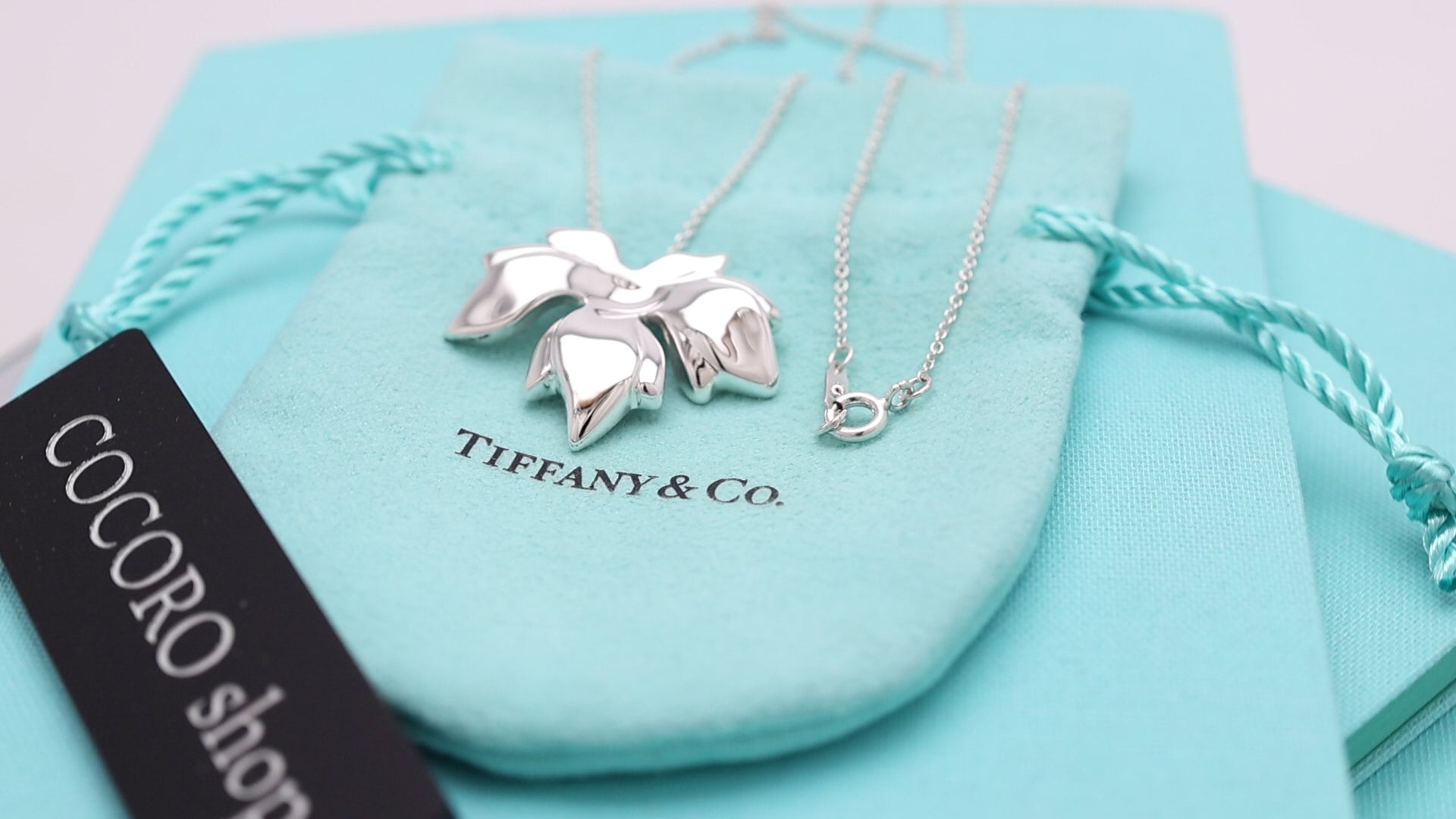TIFFANY&Co. メイプル リーフ ネックレス AG925