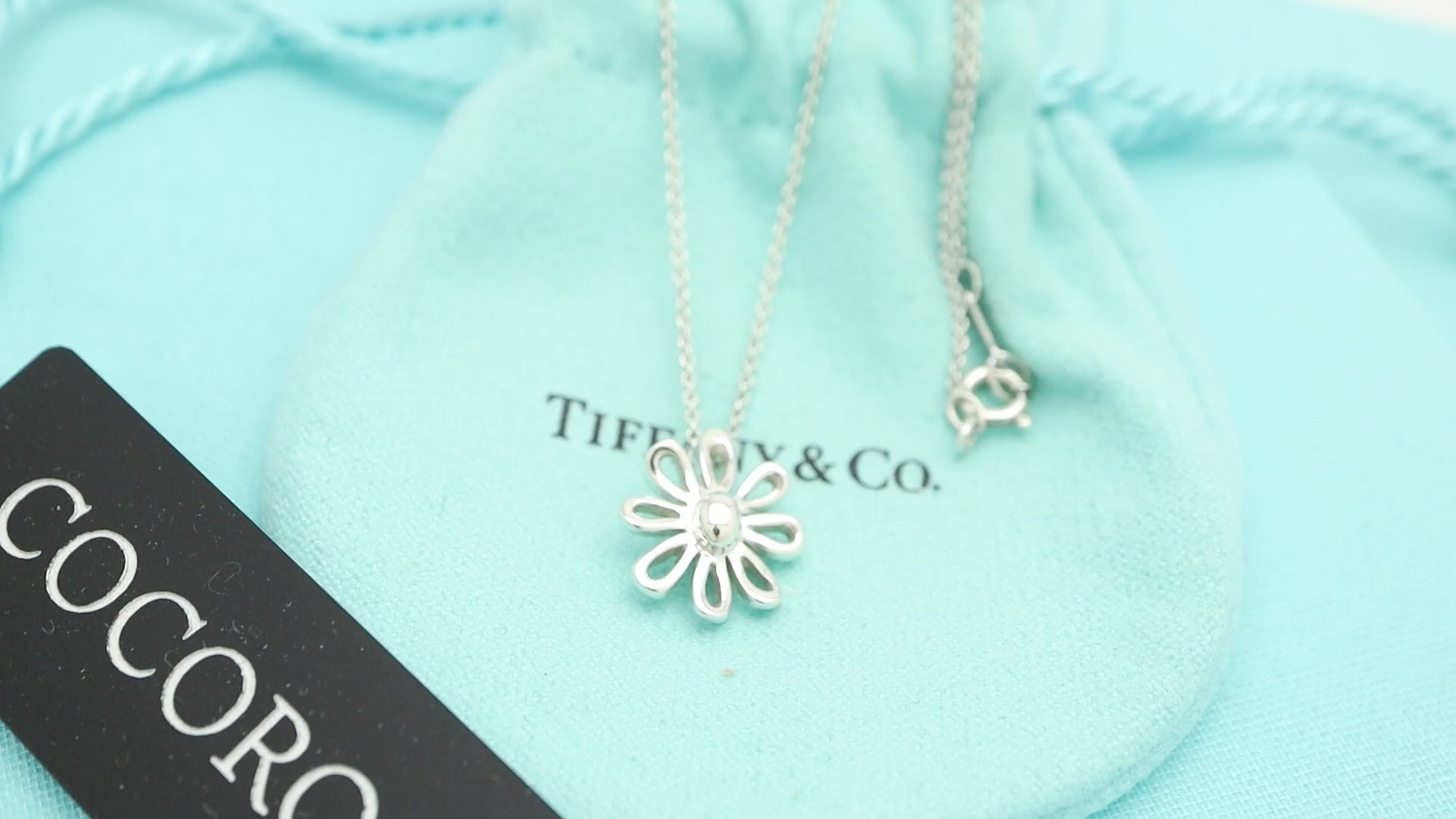 Tiffany & Co. Picasso Daisy Flower Necklace Sterling Silver 925