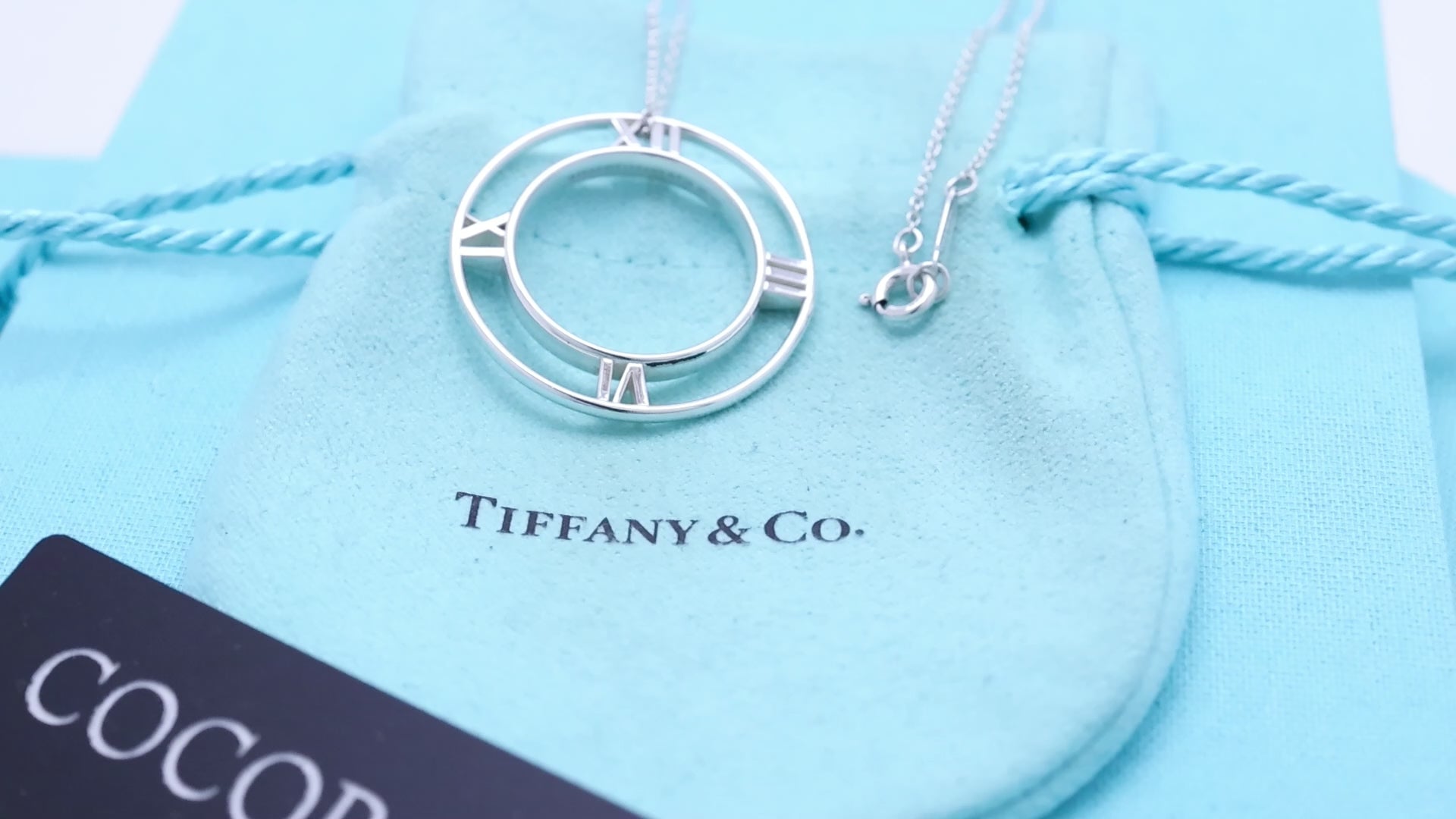TIFFANY&Co. オープン アトラス メダリオン サークル ネックレス AG925