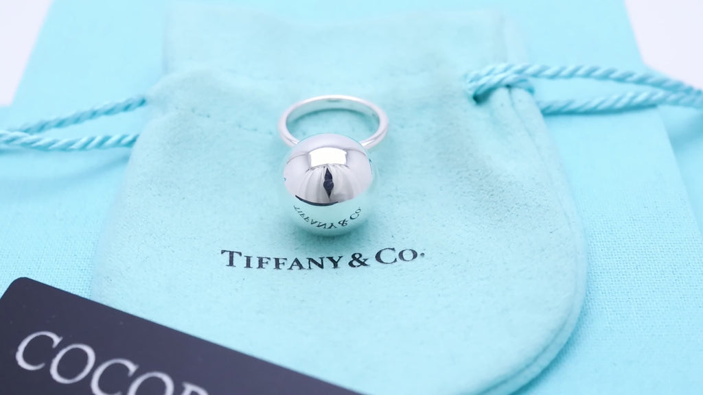 TIFFANY&Co. ハードウェア 15.5mm ボール リング 6 号 AG925