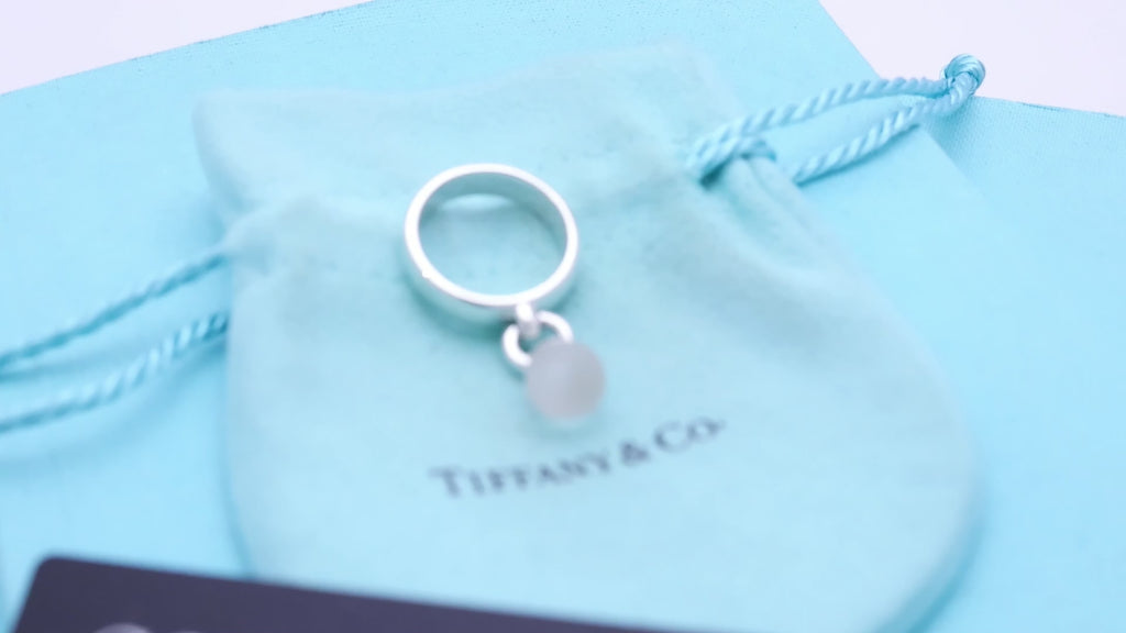 TIFFANY&Co. クォーツ ボール ダングル リング 10 号 AG925