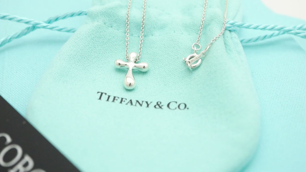 TIFFANY&Co. クロス エルサペレッティ ネックレス AG925