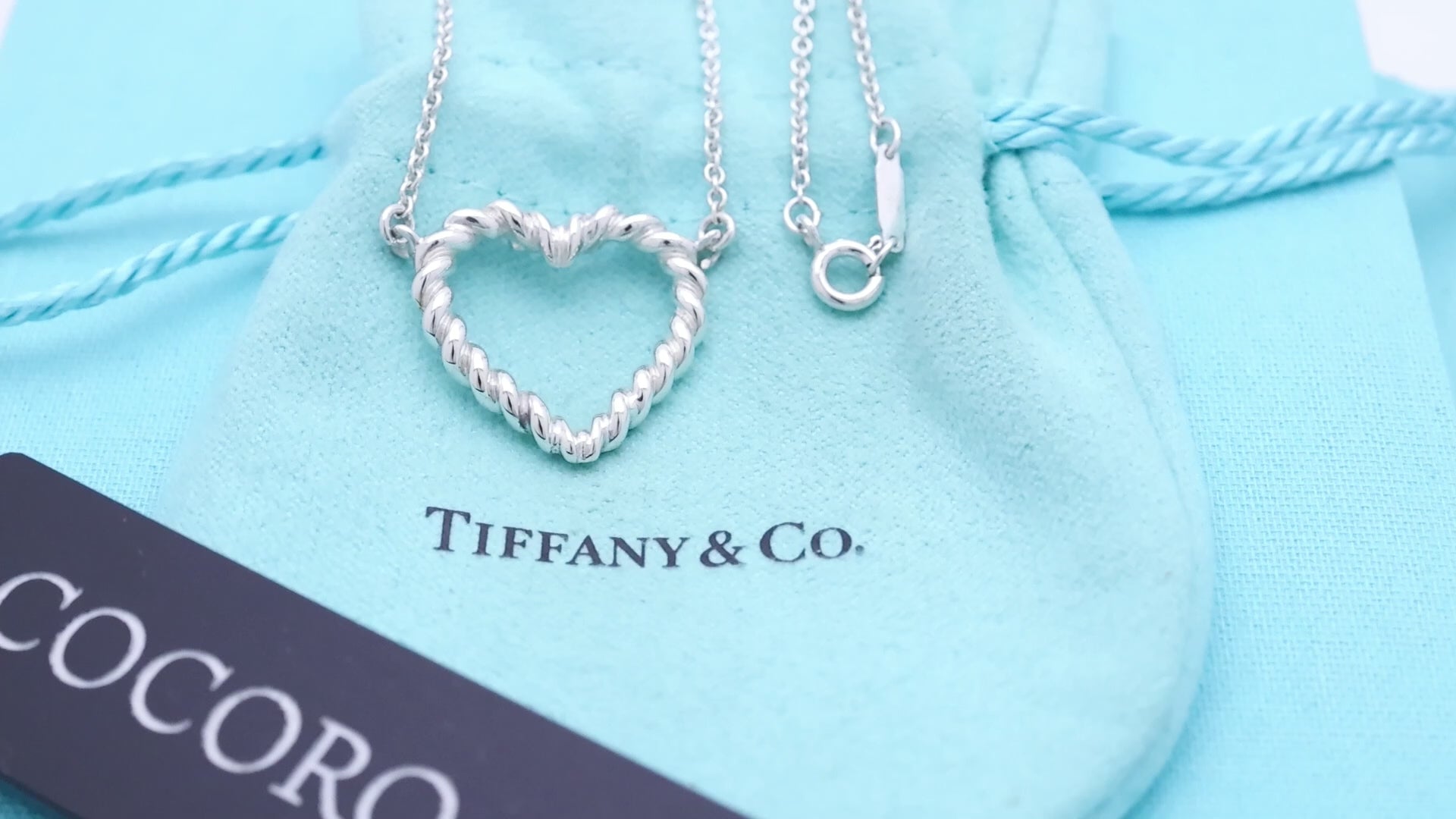 TIFFANY&Co. ツイスト ハート ネックレス AG925