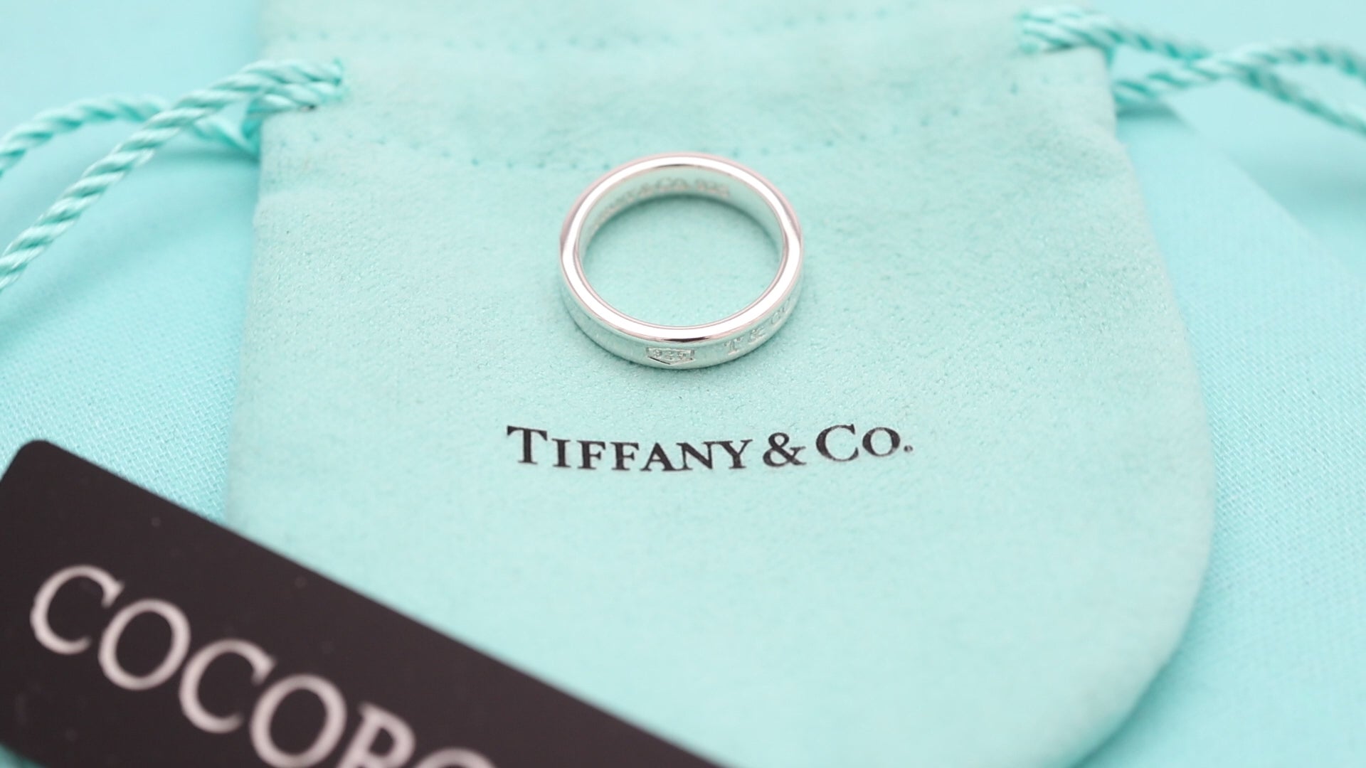Tiffany & Co. 1837 Narrow Band Ring Sterling Silver 925