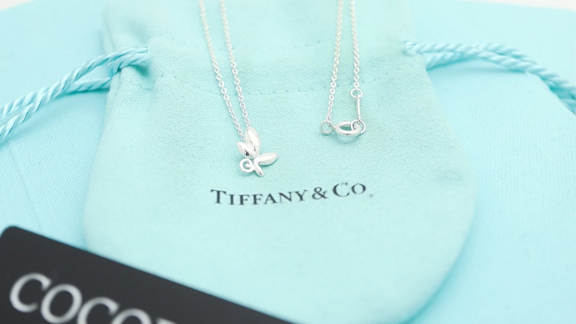 Tiffany & Co. Olive Leaf Necklace Sterling Silver 925 