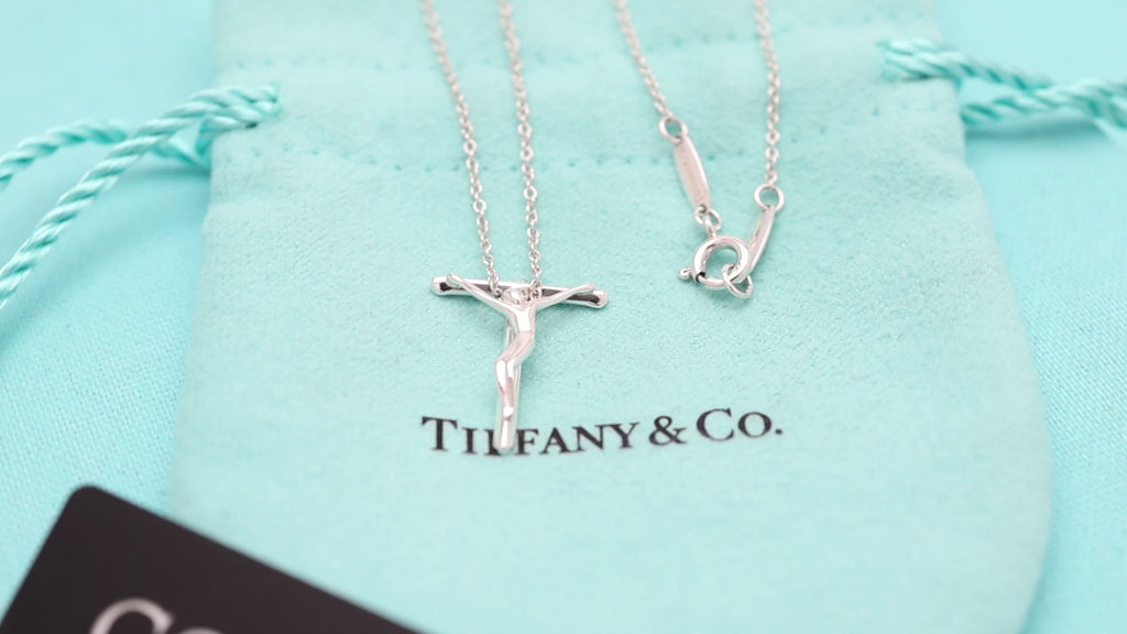 TIFFANY&Co. クルーシフィクス ロザリオ クロス ネックレス AG925
