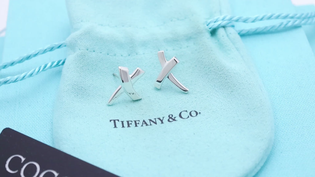 TIFFANY&Co. キス クロス パロマピカソ スタッド ピアス AG925