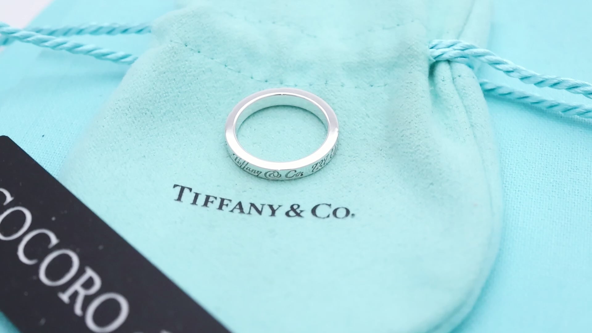TIFFANY&Co. ノーツ NEW YORK ナロー リング 9 号 AG925