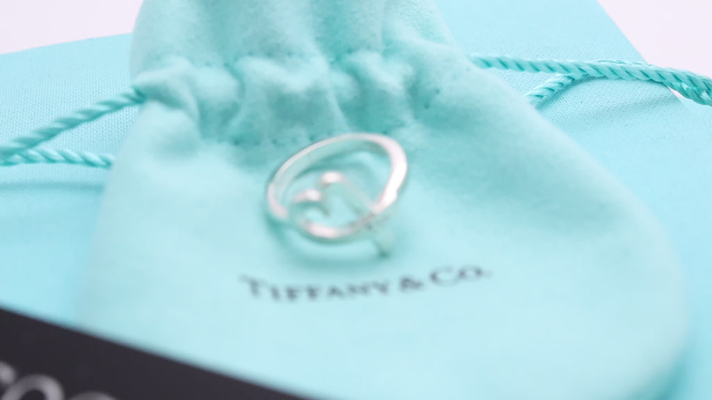  Tiffany & Co. Picasso Loving Heart Ring  Sterling Silver 925