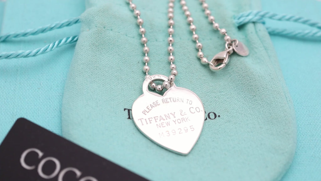 TIFFANY&Co. リターントゥ ティファニー ハート タグ ボール チェーン ネックレス AG925