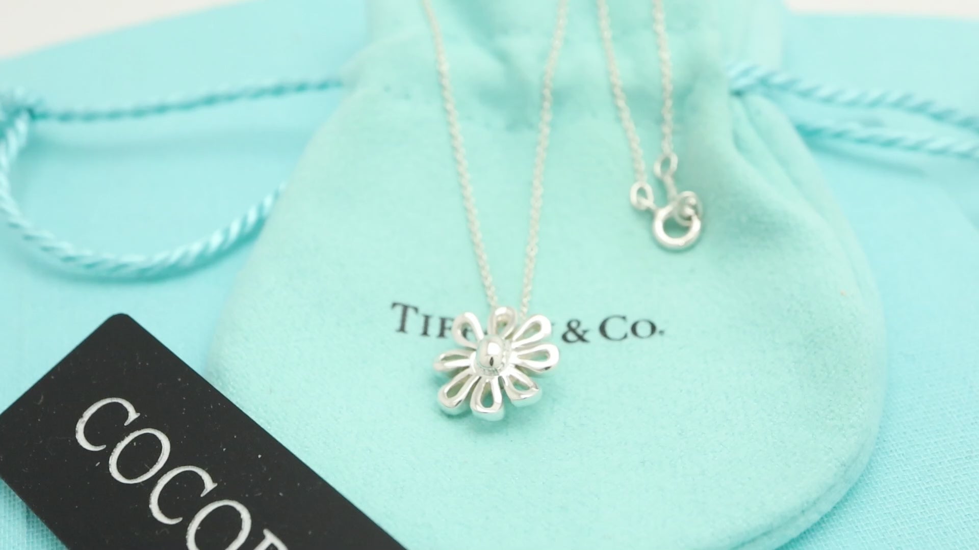 Tiffany & Co. Picasso Daisy Flower Necklace Sterling Silver 925