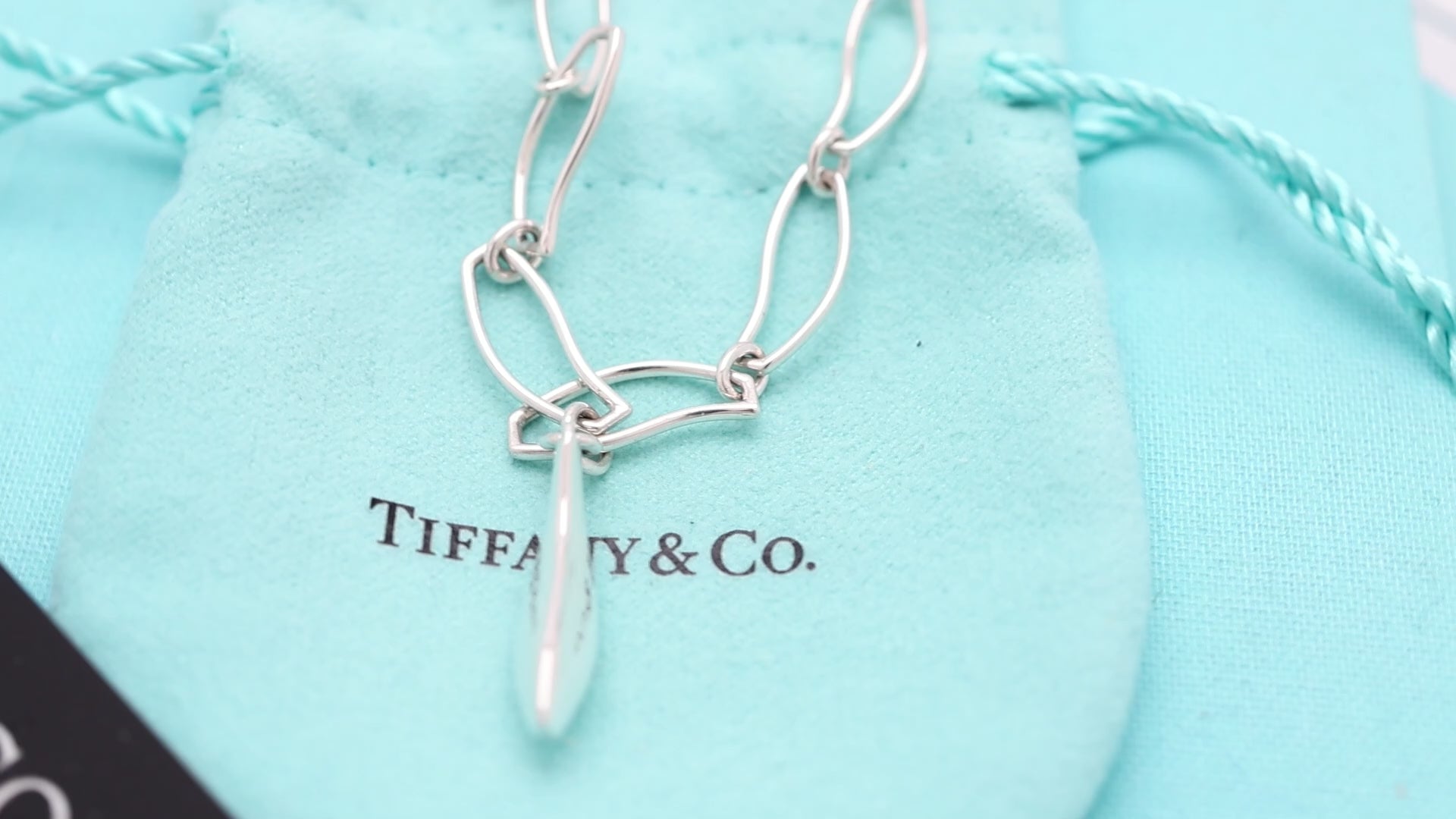 Tiffany & Co. Frank Gehry Fish Charm Bracele Sterling Silver 925
